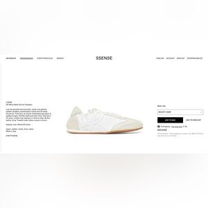 Loewe Off-White Ballet Runner Sneakers